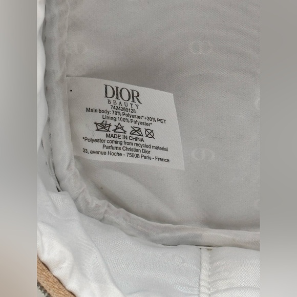 DIOR Holiday 2025 Golden Glittering Woven Makeup Bag NEW! - Picture 7 of 10